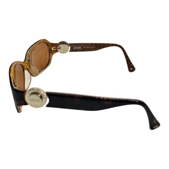Coach Ava women's Tortoise S462 Sunglasses 130 FRAMES ONLY Used - Picture 4 of 9